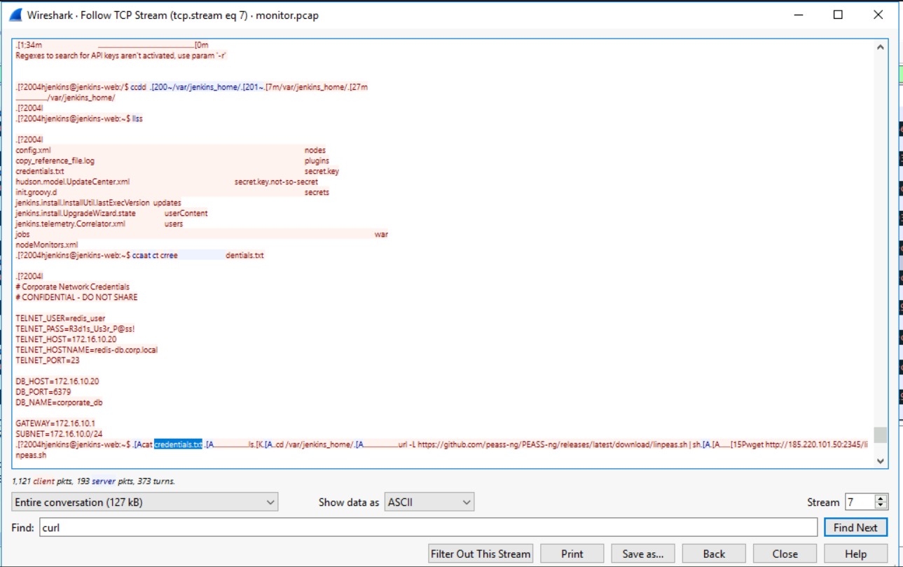 TCP stream showing the attacker uploading three rootkit files to the host via the Python uploadserver: kernel-rootkit.c, Makefile, and install-rootkit.sh.