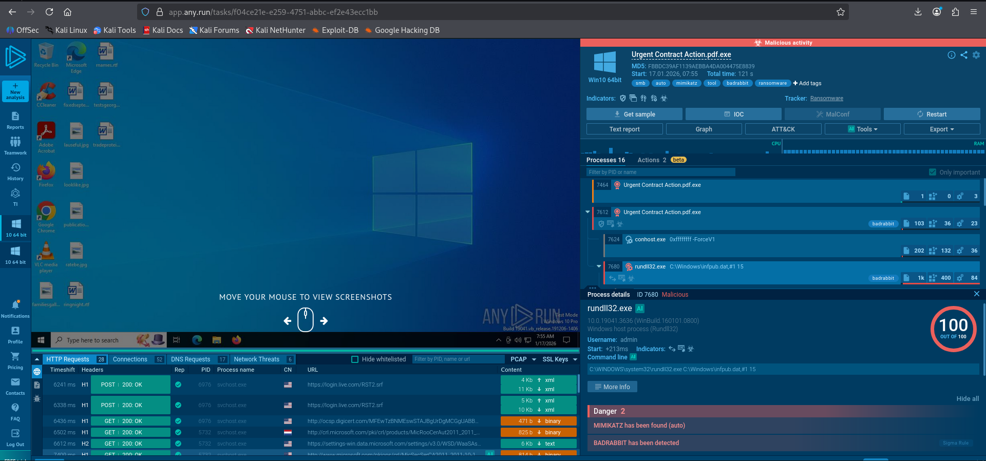 ANY.RUN Sandbox Analysis